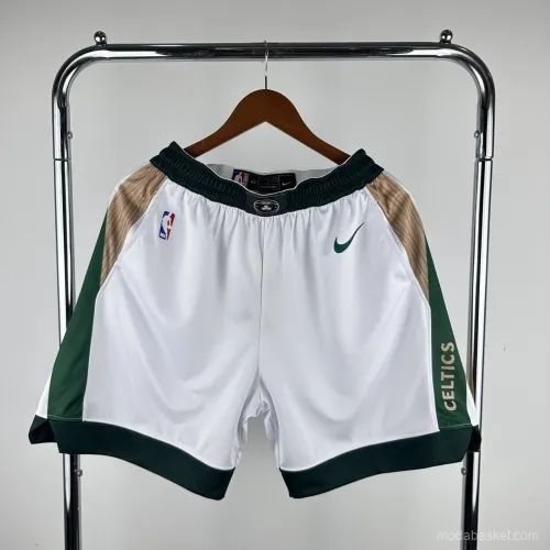BOSTON CELTICS WHITE PANTALONES
