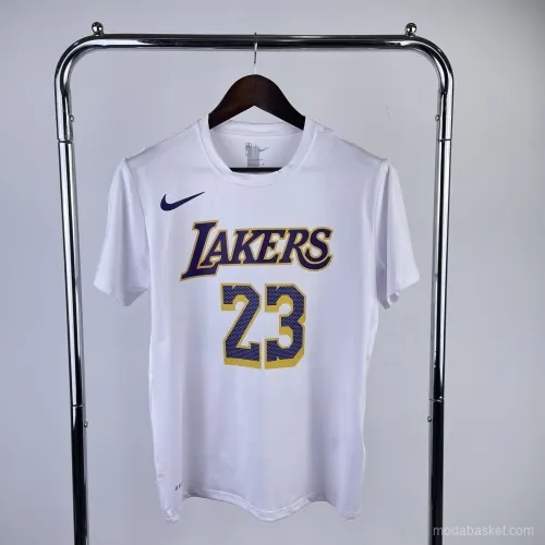 LOS ANGELES LAKERS WHITE - JAMES 23