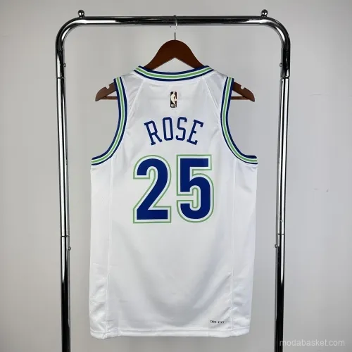 MINNESOTA TIMBERWOLVES WHITE - ROSE 25
