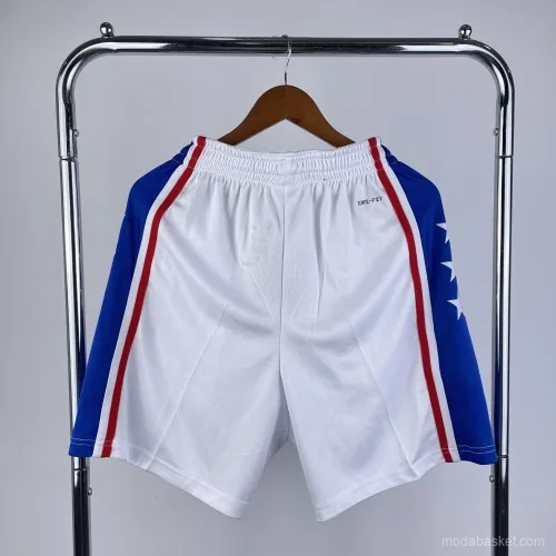PHILADELPHIA 76ERS WHITE PANTALONES